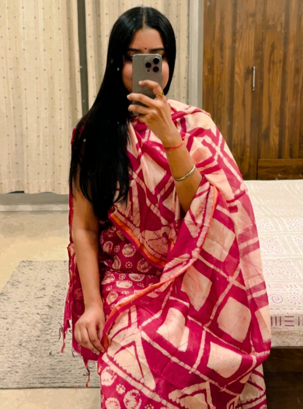 Ruby Bloom Chanderi Silk Suit Set