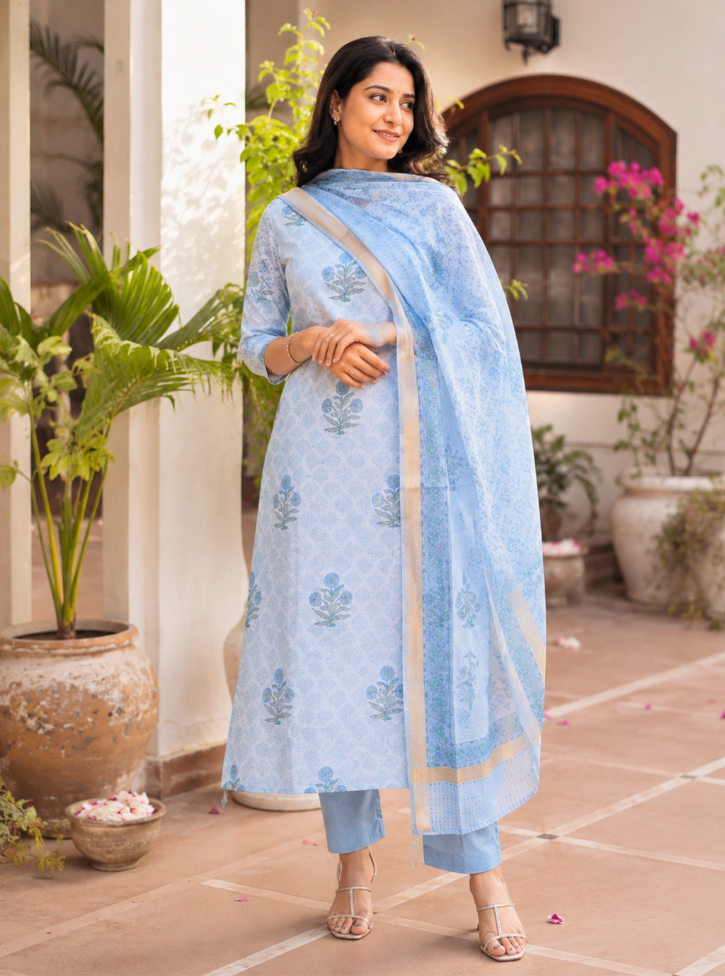 Neel Kamal – Maheshwari Silk Suit Set
