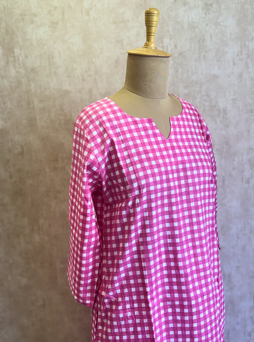 Blush Check Co-ord Set