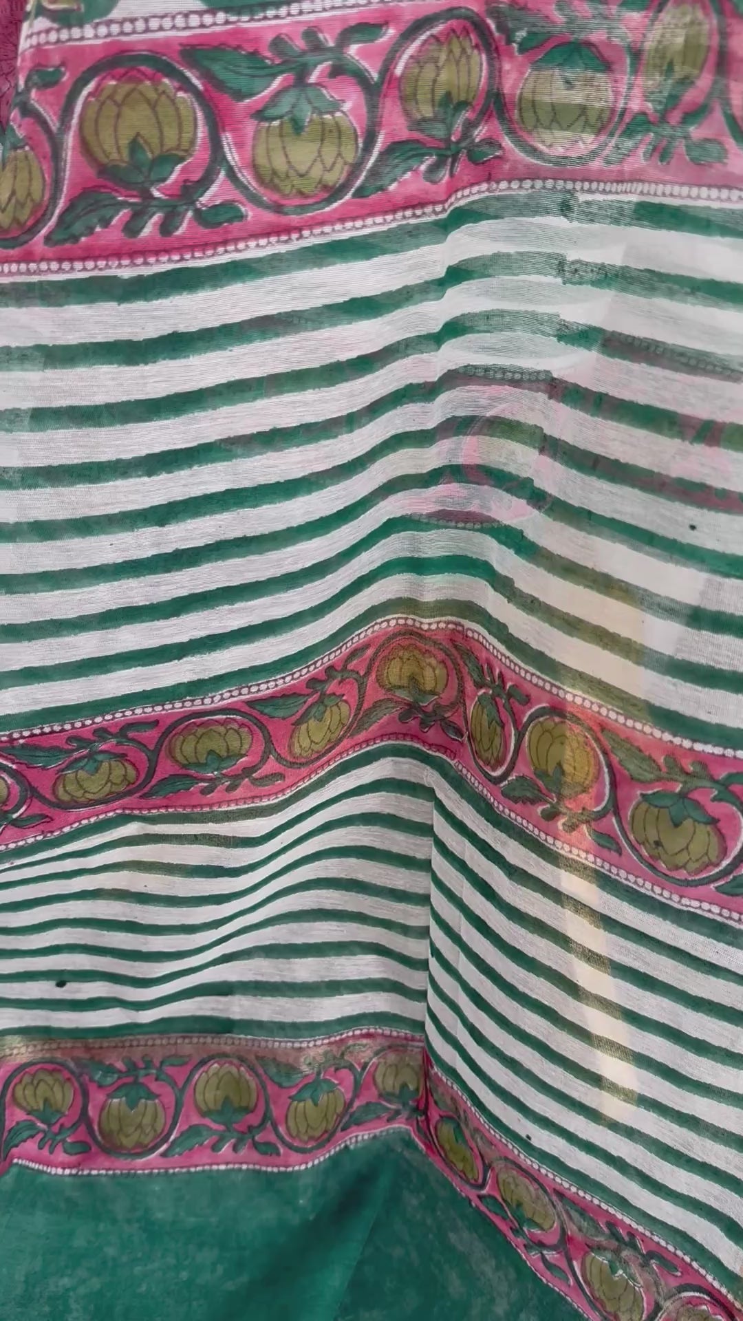 Bagh Block Print With Chanderi Dupatta