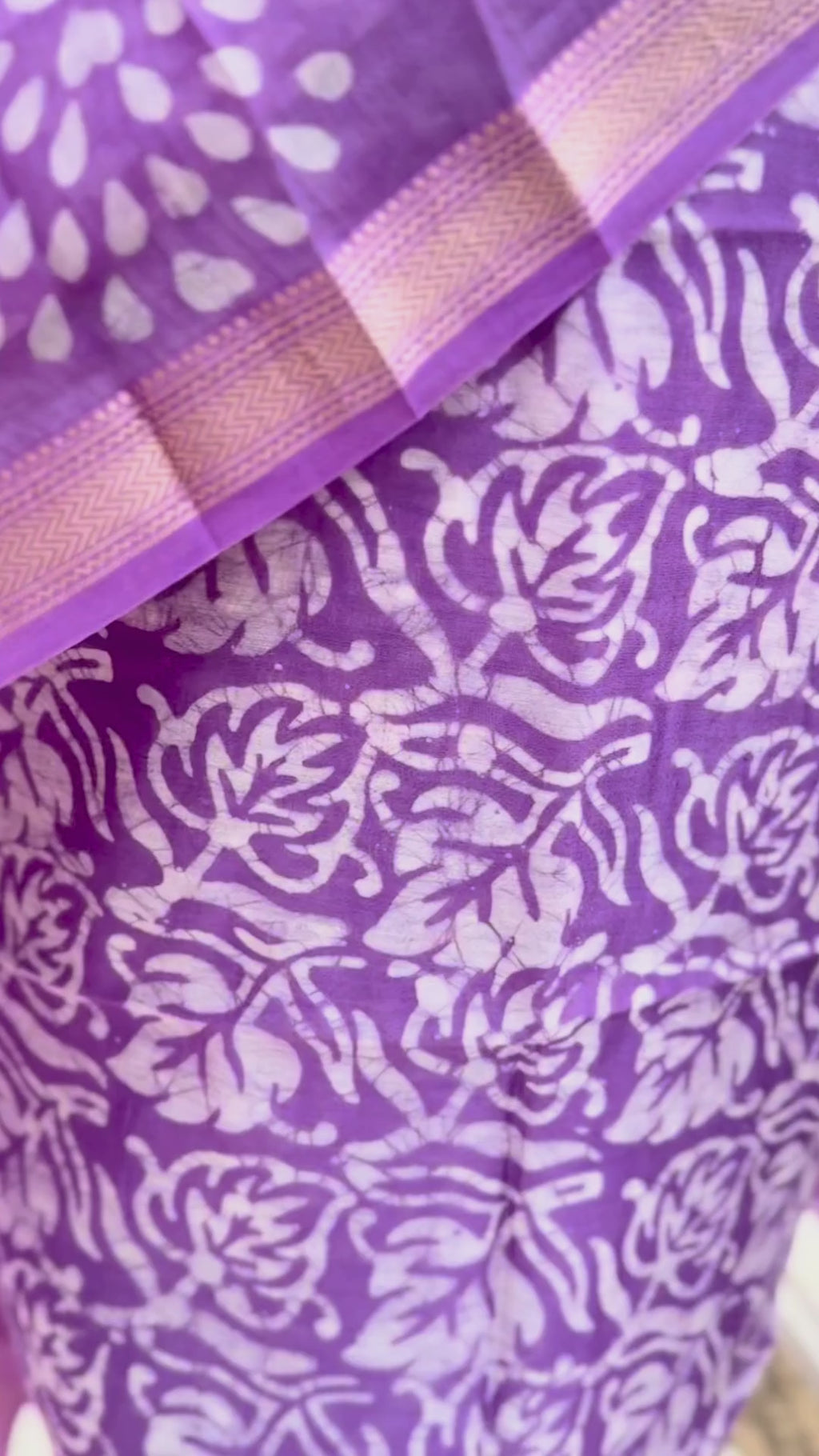 Royal Violet Maheshwari Silk Suit Set