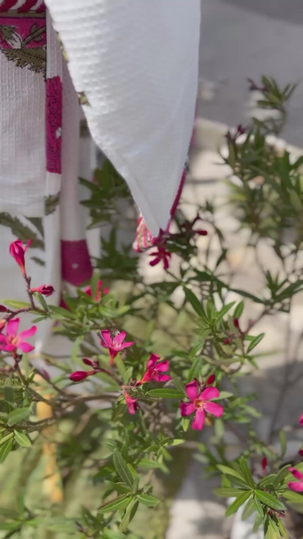 Rani Pink Blockprint Bathrobe