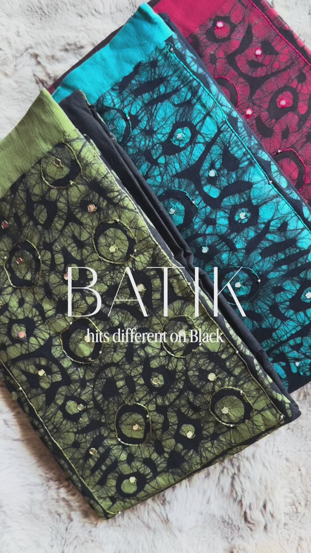 Rangrez Cotton Batik 3-Piece Unstitched Suit Set with Kota Doria Dupatta
